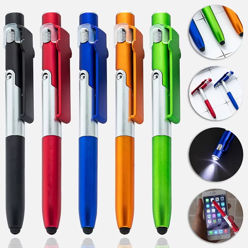 Stationery Supply - Multifunctionele speelgoedpen Vier-in-één opvouwbare lamp Reclamegeschenkpen