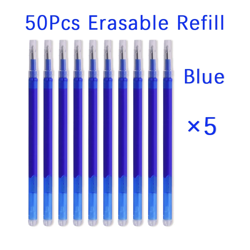 Gel Ink Pen Set - 50 stks/set 0.7mm Uitwisbare Pen Refill
