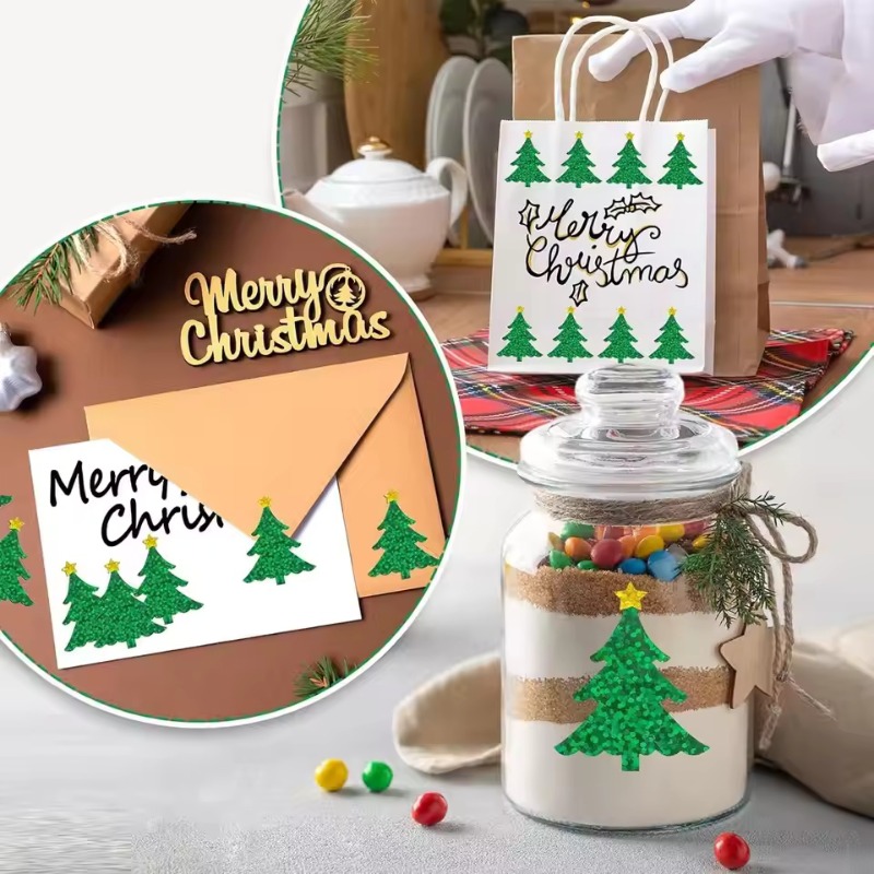 Ideal Stationery & Office Supply - Kerst glinsterende boomstickers (set van 500