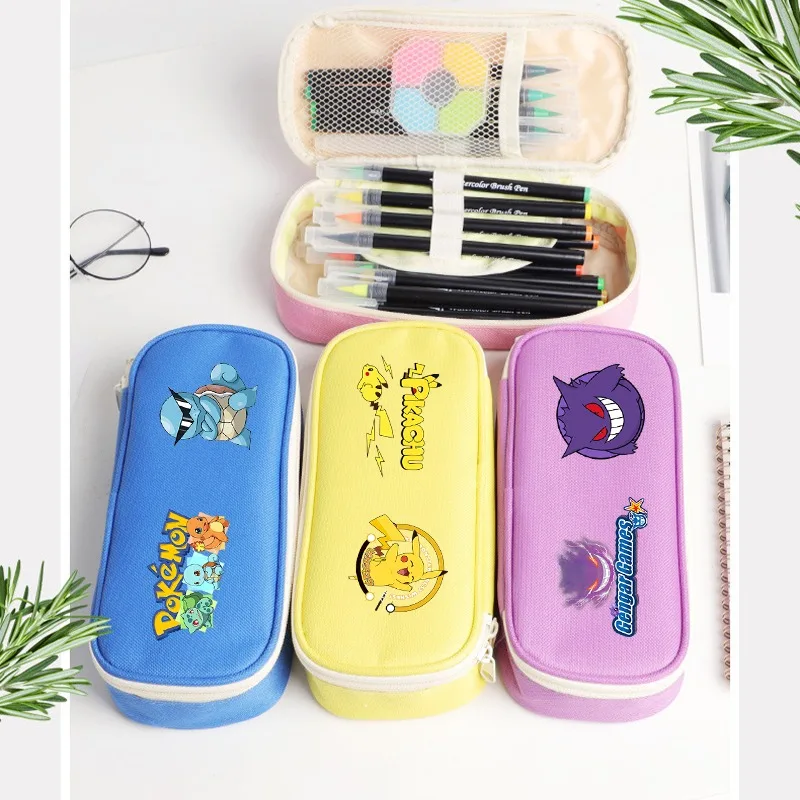 Pencil Case Large - Pokemons Pikachu Etui Schattig Studentenbriefpapier Cartoon