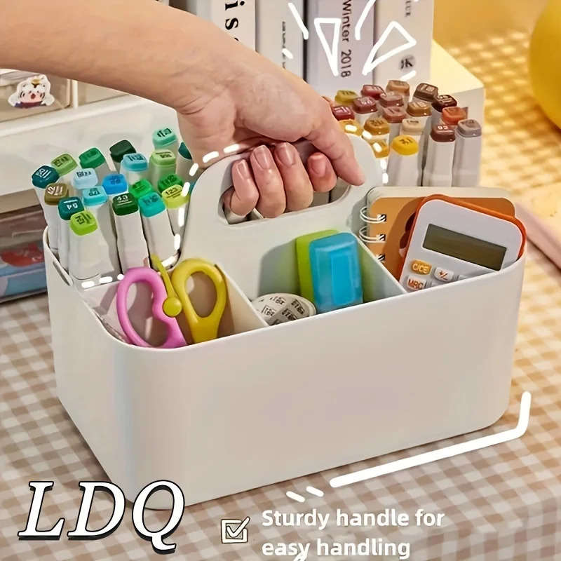 Ideal Stationery & Office Supply - Draagbare opbergmand met 5 compartimenten -