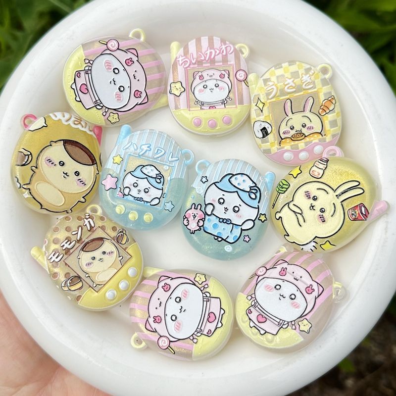 Stationery Supply - Cartoon Lichtgevende Geprinte Chiikawa Sleutelhanger Tas