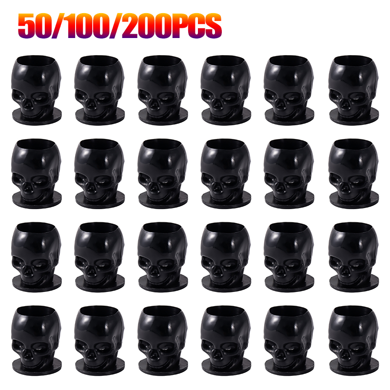 Calligraphy Ink Bottle - 50/100/200 Stuks Plastic Wegwerp Tattoo Skull