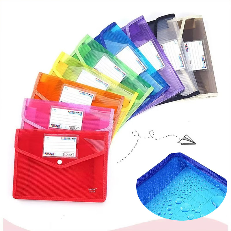 Is Stationery Office Supply - 1-10PCS Waterdichte A4 A5 Drukknoop Bestandsmap