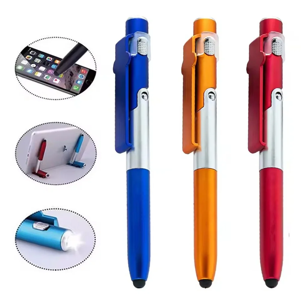 Stationery Supply - 4-in-1 multifunctionele opvouwbare telefoonhouder Balpen Ingebouwd