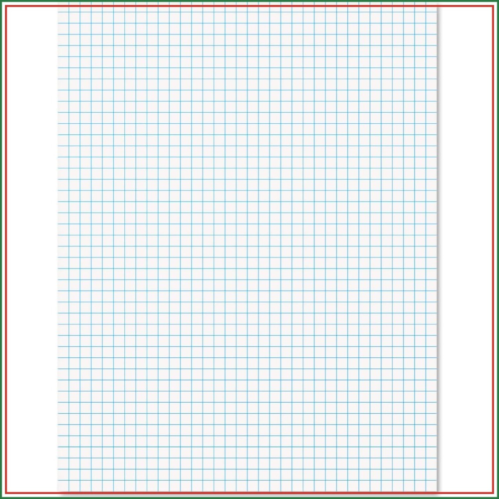 Graph Paper Pad - Quad Ruled Graph Paper Pad 8,5x11