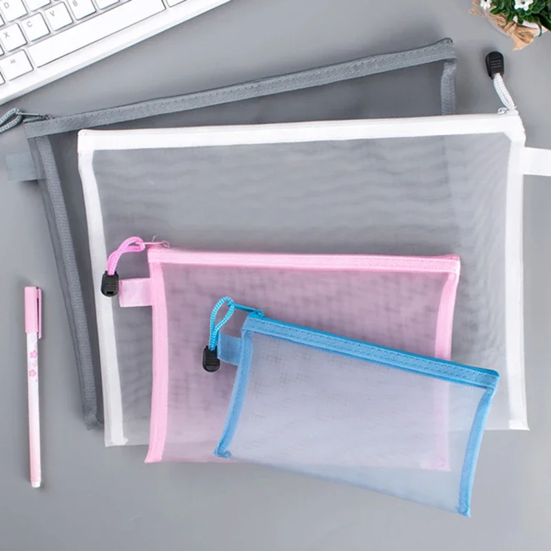Portfolio Folder Zip - 1 stks A4/A5/A6 Mesh Rits Zakje