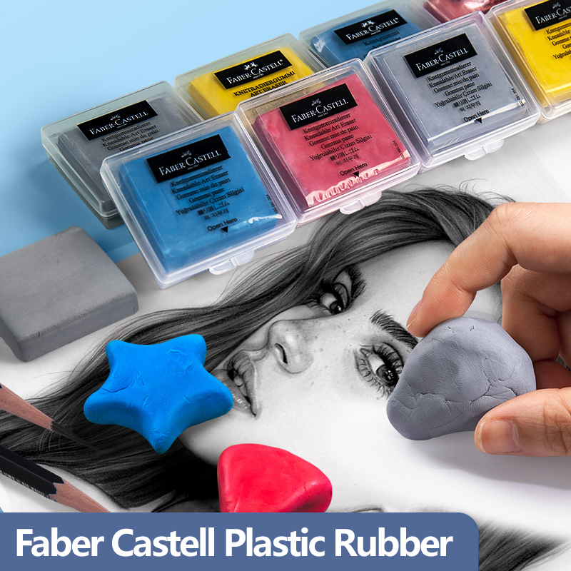 Rubber Eraser Kneaded - Faber-Castell Plasticiteit Rubber 4 STKS Zachte