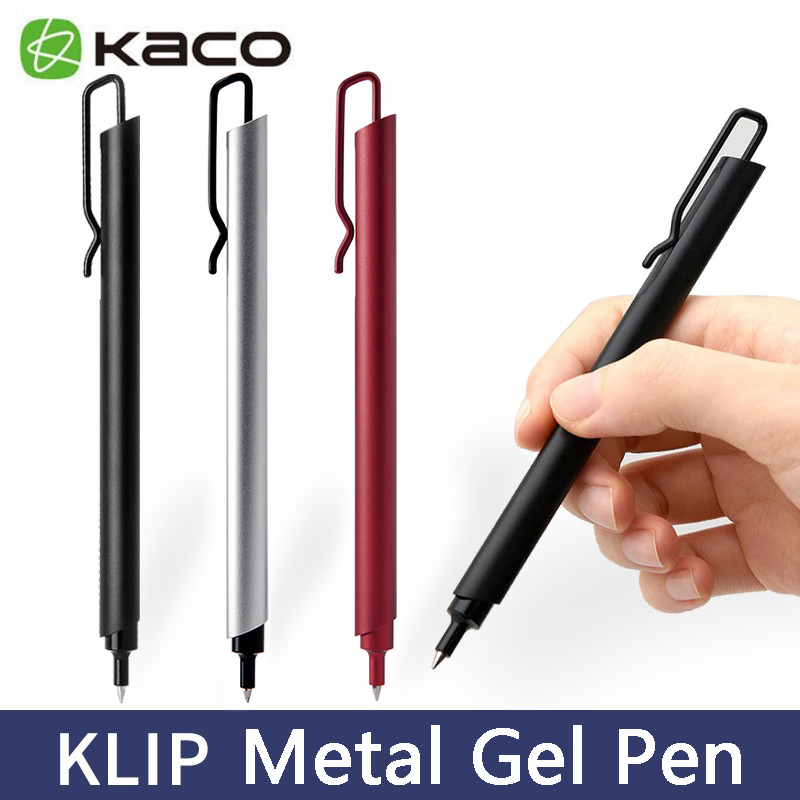 Office Stationery Supply Business - Kaco Metalen Gel Pen 0.5Mm Zwarte