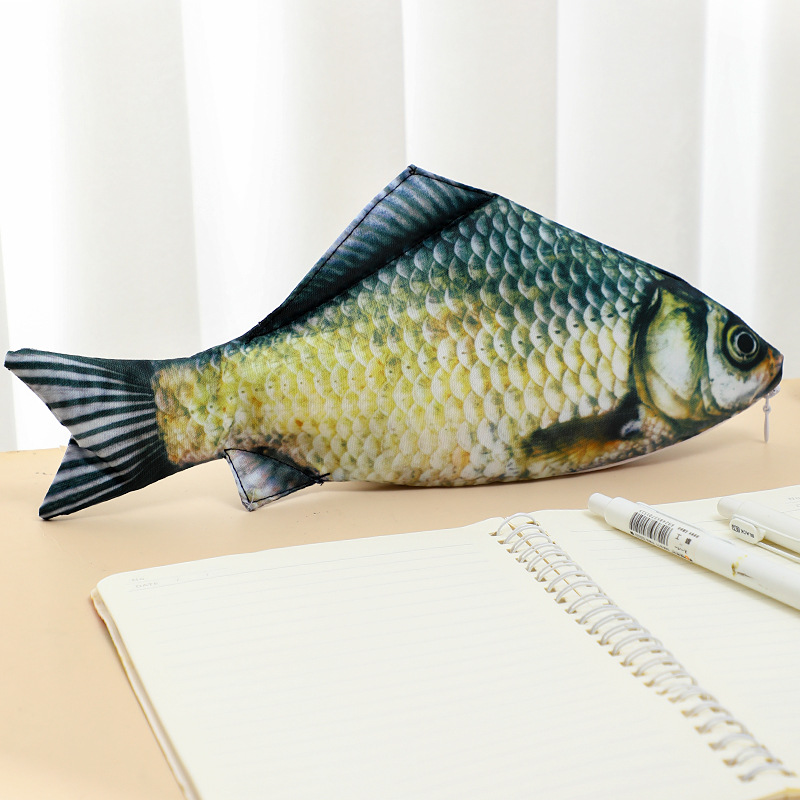 Ideal Stationery & Office Supply - Realistische zoutvis karper etui schattig creatief