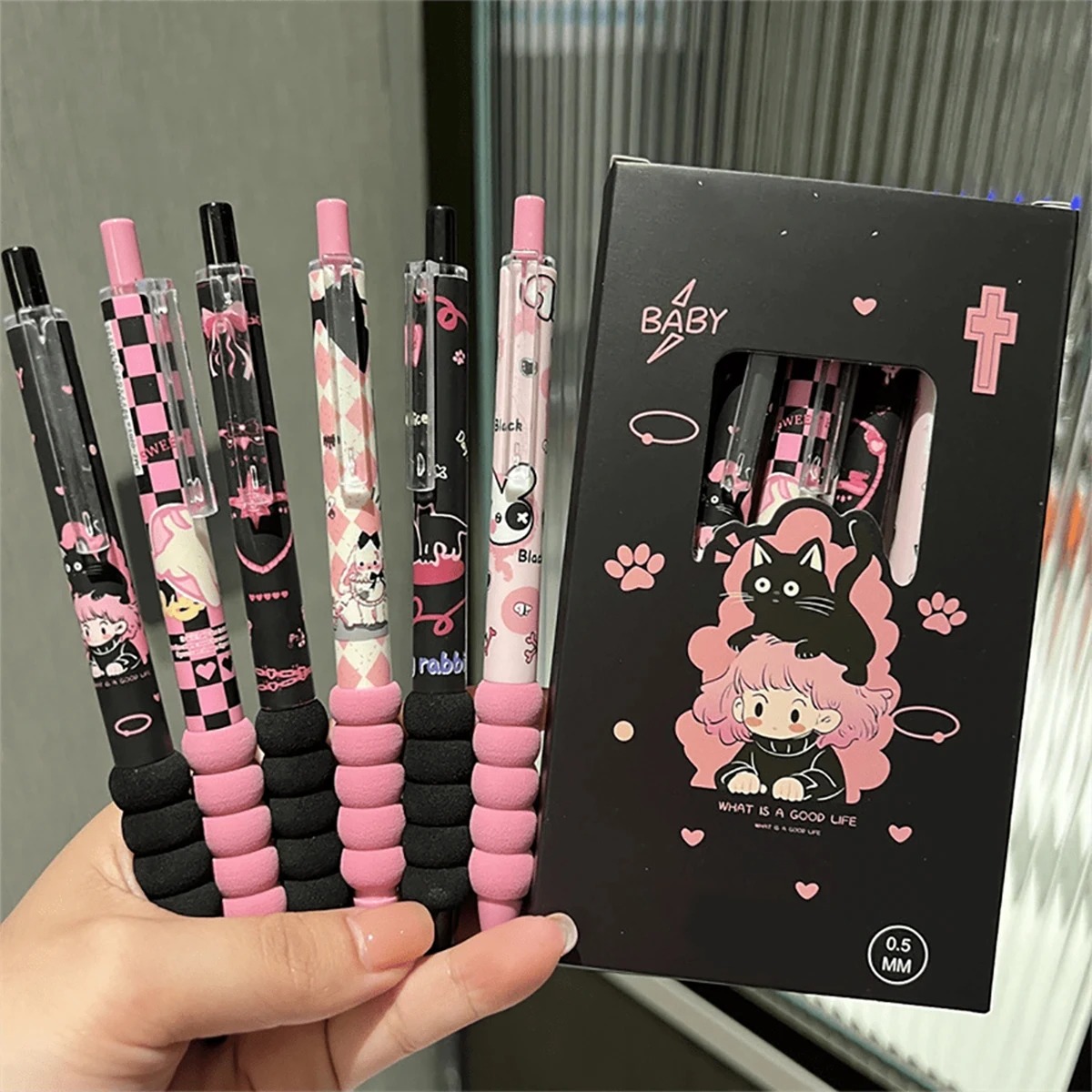 6-delige modieuze schattige ne - Ideal Stationery & Office Supply recensie en prijs