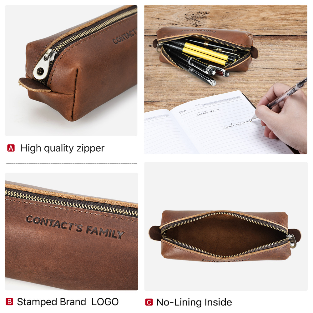 Retro lederen etui met hoge ca - Office Stationery Supply Business recensie en prijs