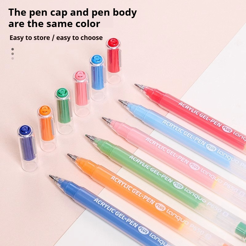 Languo 6 stks/set Acryl Schild - Gel Ink Pen Set recensie en prijs