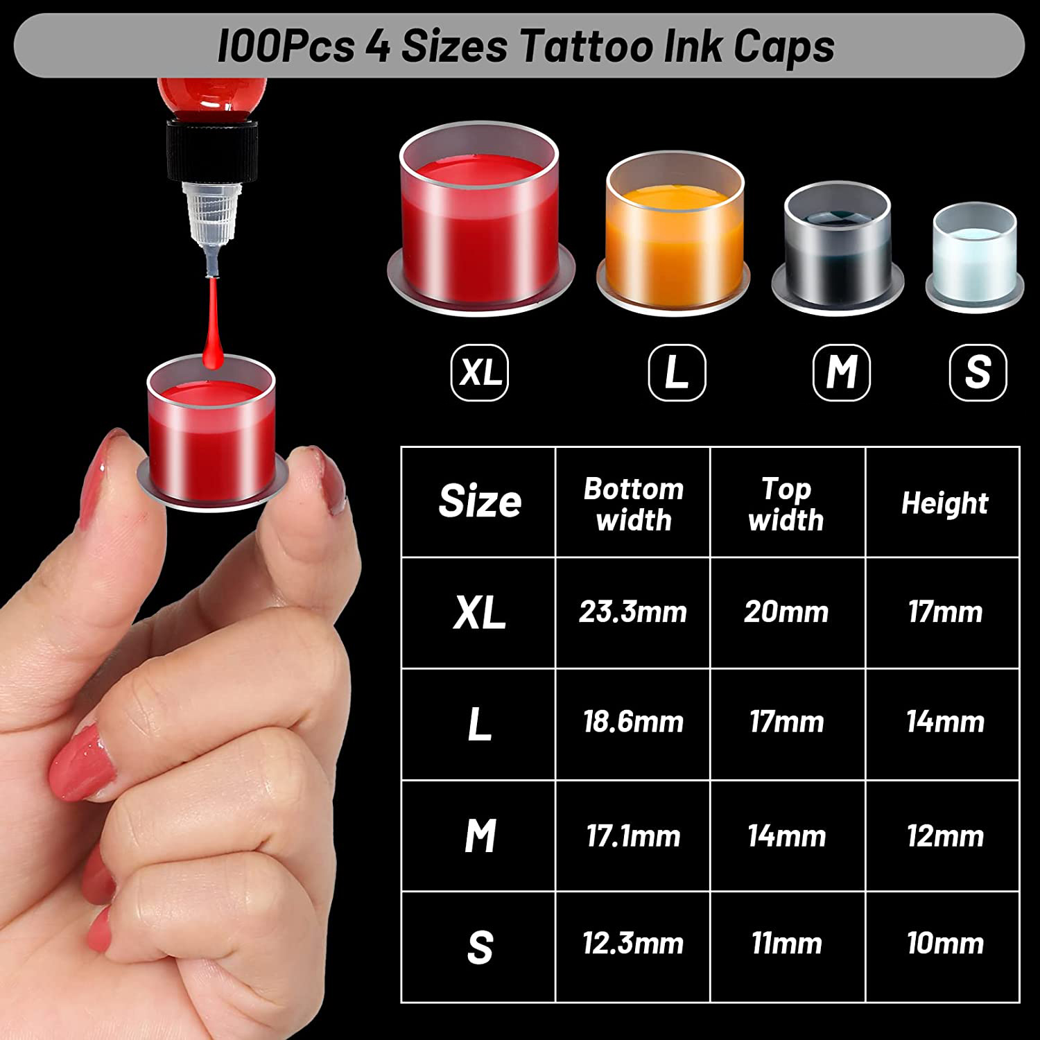 100 stuks wegwerp tattoo-inktb - Calligraphy Ink Bottle recensie en prijs