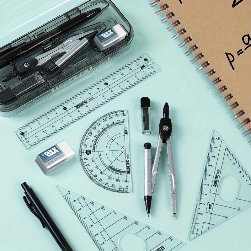 8-in-1 wiskundige geometriekit - Compass Geometry Set recensie en prijs