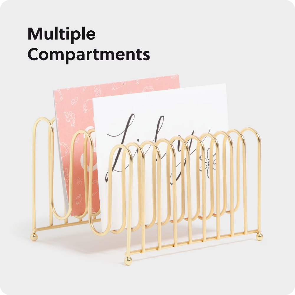 Gebogen draad bureau-organizer - Is Stationery Office Supply recensie en prijs