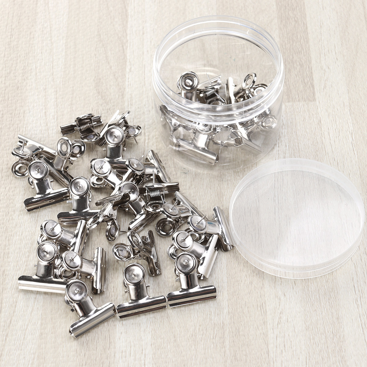 30 stuks ronde klemmen met zwa - Is Stationery Office Supply recensie en prijs