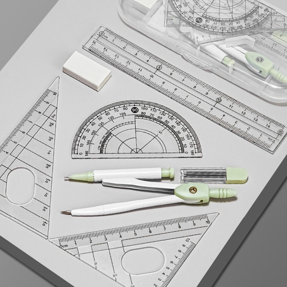 8 stks/set Plastic Liniaal Kom - Compass Geometry Set recensie en prijs