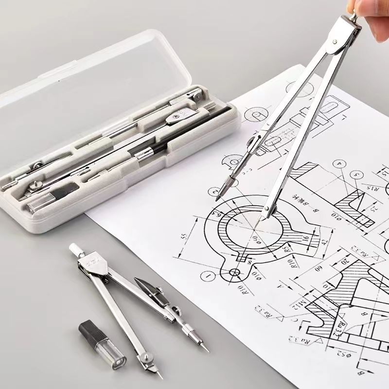 Roestvrijstalen tekenset Duurz - Compass Geometry Set recensie en prijs