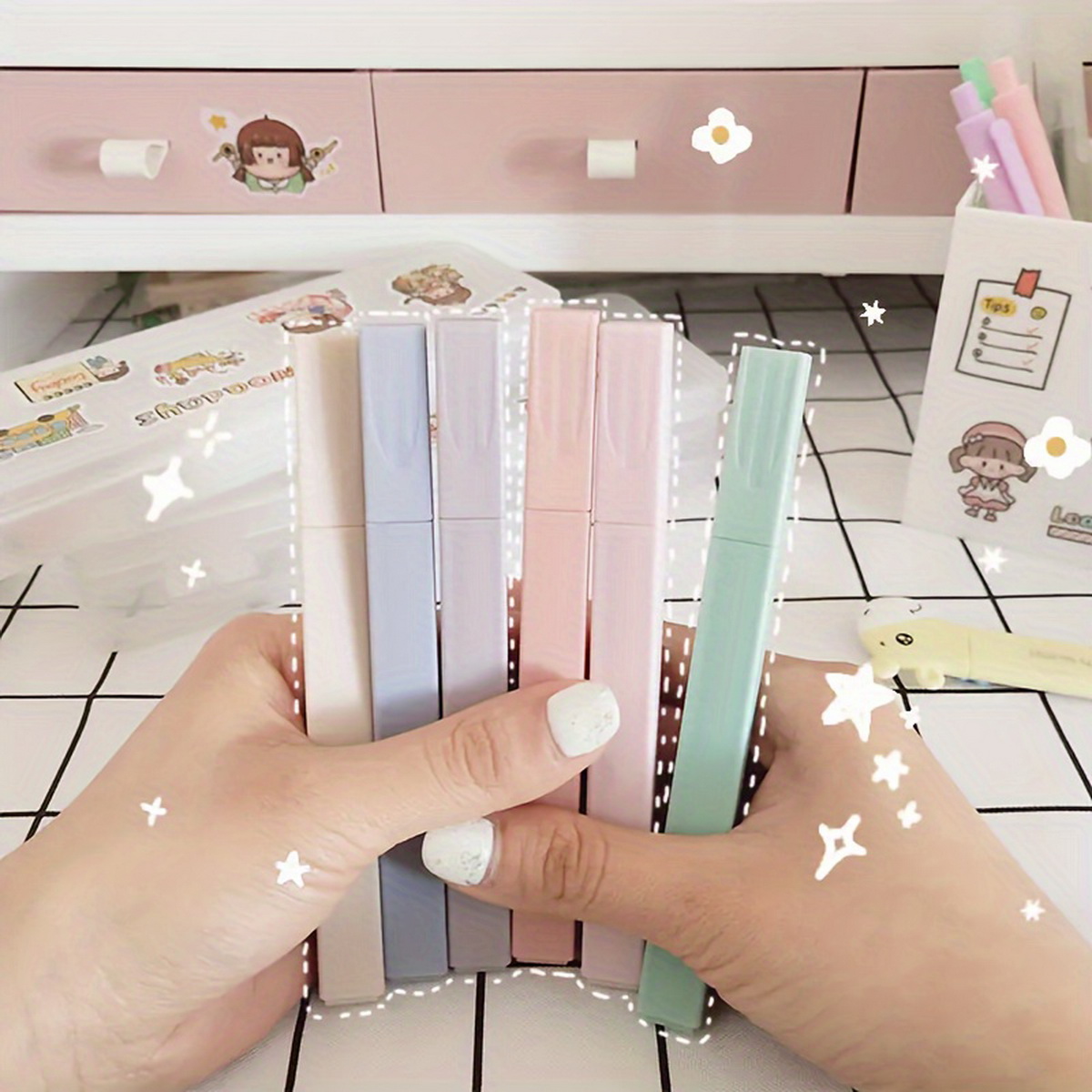 6/12 stuks geassorteerde kleur - Highlighter Set Pastel recensie en prijs