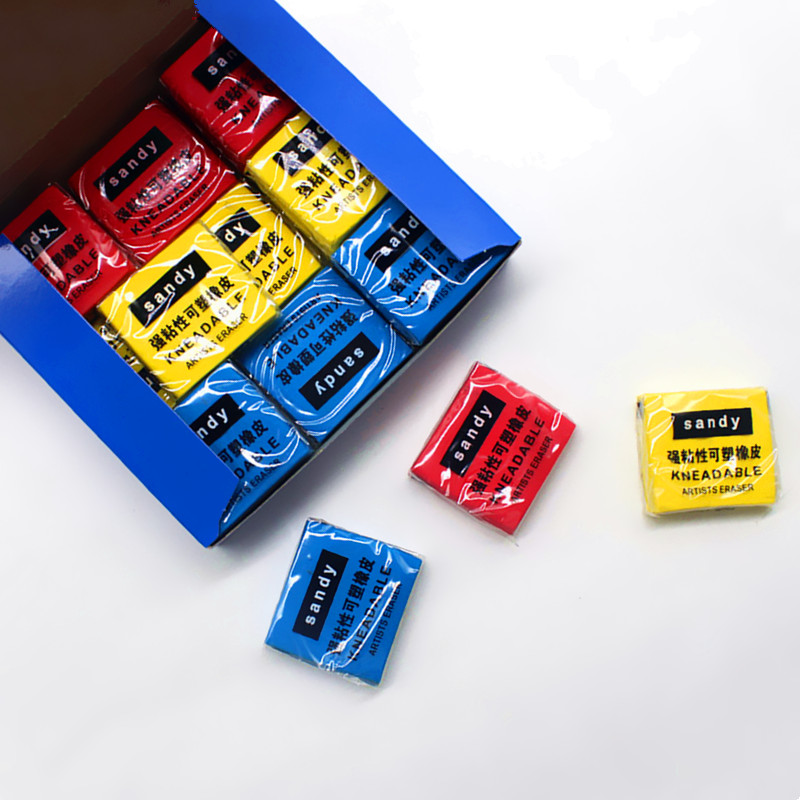 Kneedbaar rubber pastel schets - Rubber Eraser Kneaded recensie en prijs