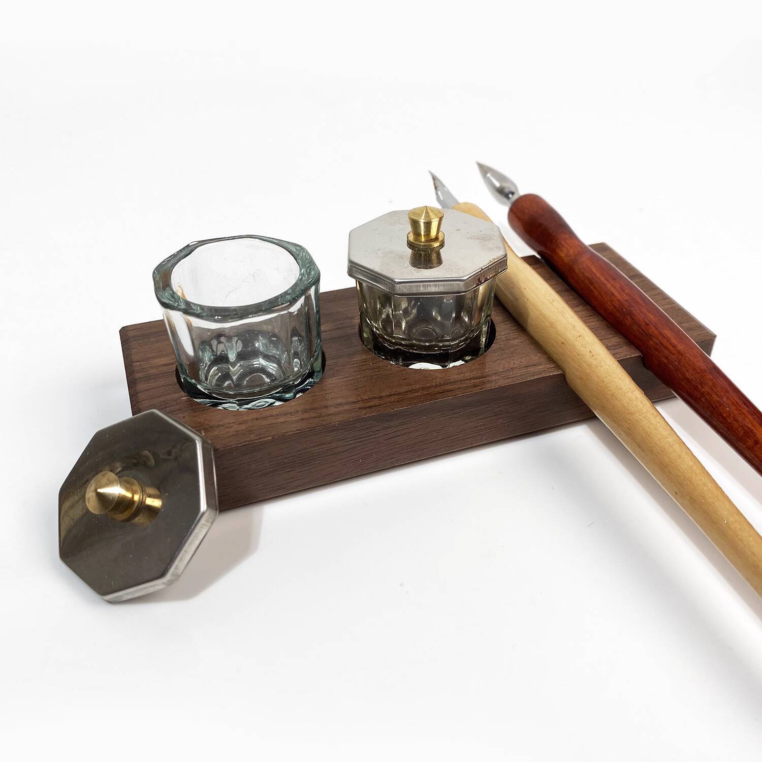 Inktbasis Pensteun Houten stan - Calligraphy Ink Bottle recensie en prijs