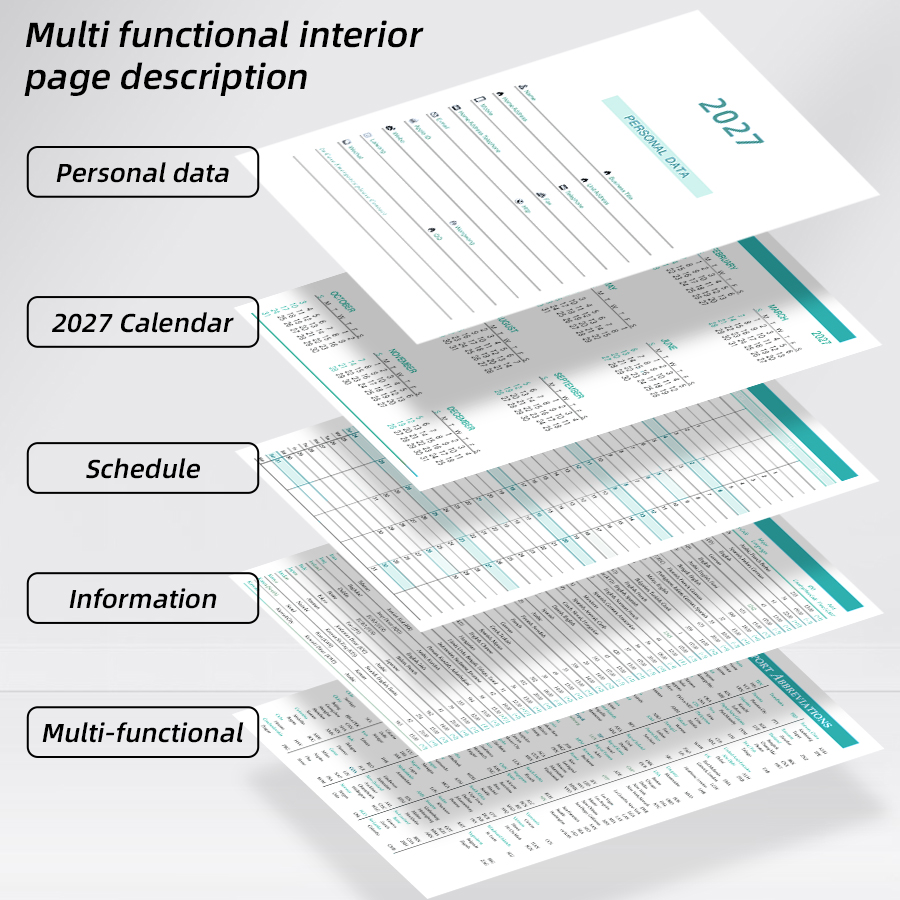 2027 Dagelijkse Planner Kalend - Graph Paper Pad recensie en prijs