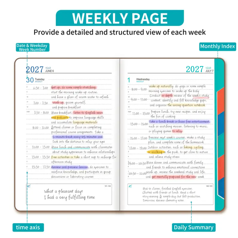 2027 Dagelijkse Planner Kalend - Graph Paper Pad recensie en prijs