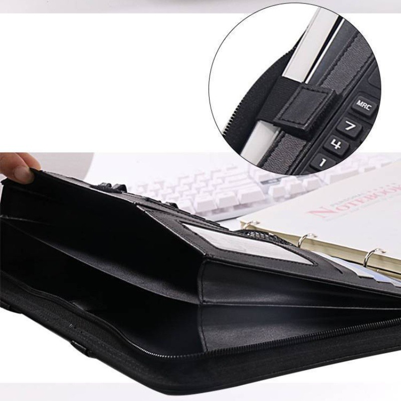 1Pc A4 PU lederen map met rits - Portfolio Folder Zip recensie en prijs