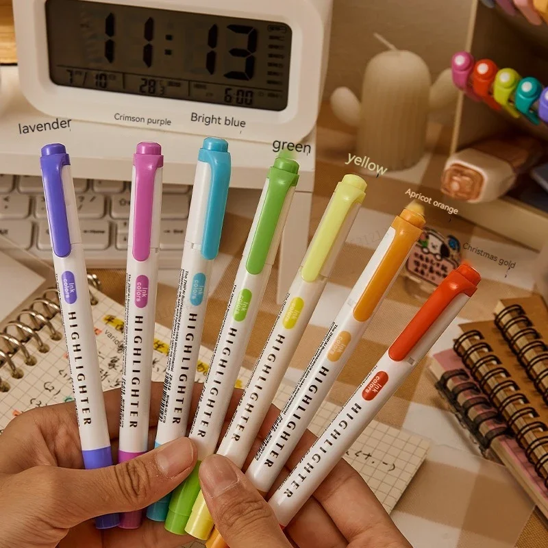 5 kleuren/doos tweekoppige mar - Highlighter Set Pastel recensie en prijs