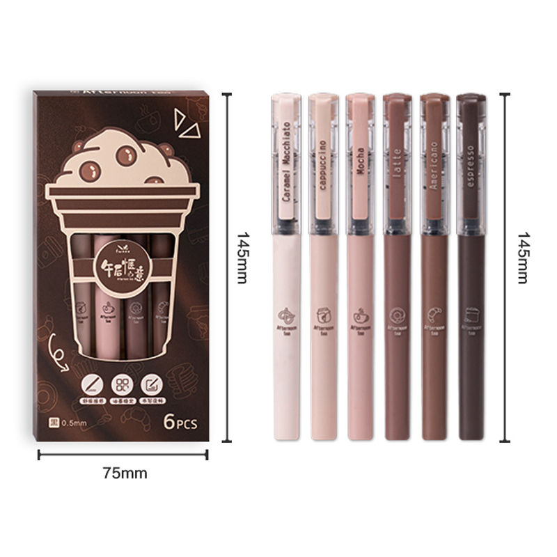 6 stks/set Afternoon Tea Serie - Gel Ink Pen Set recensie en prijs