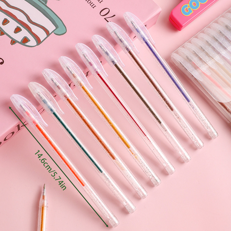 8/12/18-delige speciale glitte - Gel Ink Pen Set recensie en prijs