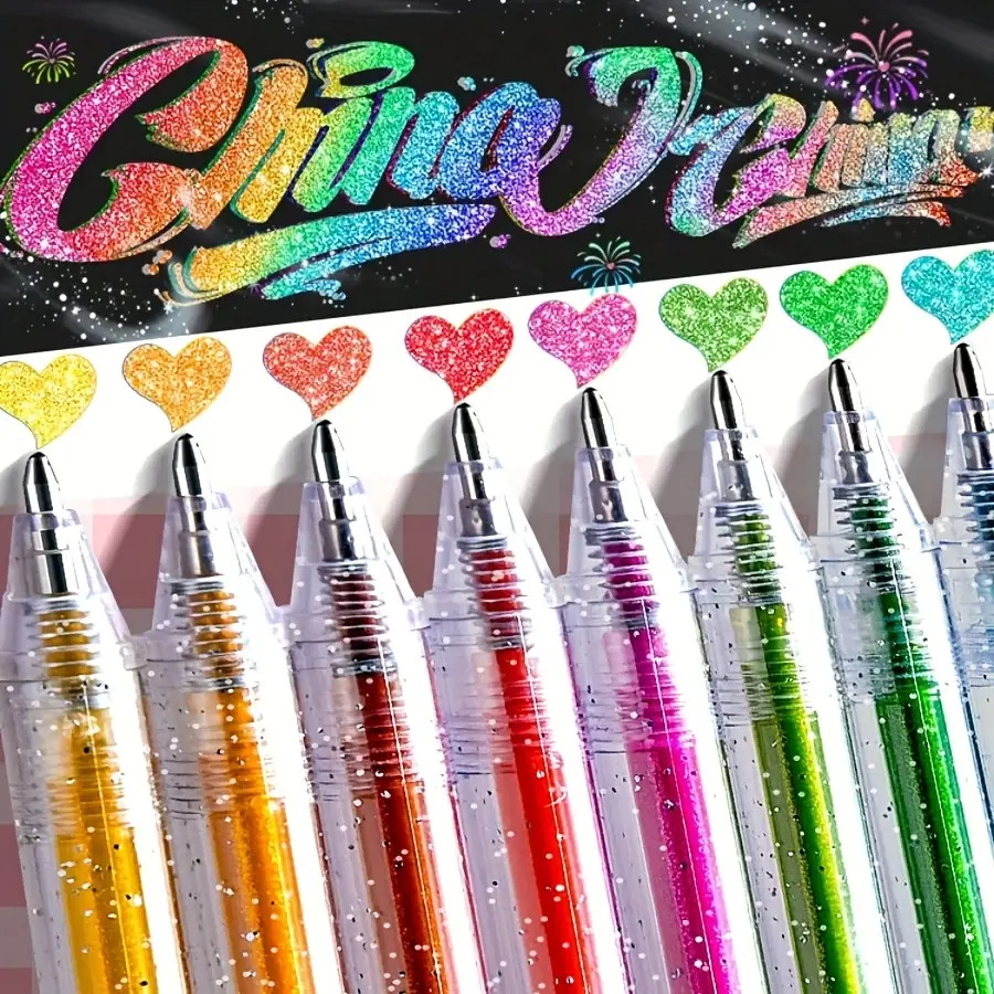 8/12/18-delige speciale glitte - Gel Ink Pen Set recensie en prijs